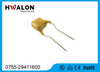 पीला रंग इलेक्ट्रॉनिक अवयव पीपीटीसी थर्मामीटर प्रतिरोधी रेडियल लीड