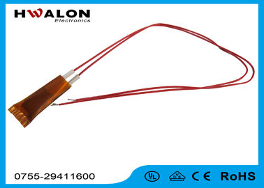 इन्सुलेशन पीला पेपर पीटीसी सिरेमिक हीटर 105 डिग्री 3.6V - 220V लीड के साथ